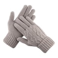 thumbnail image 5 of comerut 1 Pair Unisex Winter Gloves Five Finger Thick Heat Retention Touch Screen Anti-slip Soft Cold-proof High Elastic Wrist Cycling Riding Gloves, 5 of 8