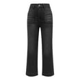 thumbnail image 6 of YDFCWXW Women's Wide Leg Jeans High Waisted Stretchy Straight Leg Jeans Loose Trendy Denim Y2K Pants with Pocket (Black, XXL), 6 of 6