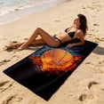 thumbnail image 1 of Aufmer Ultra Light Printed Outdoor Beach Towel Super Absorbent Quick Dry Feature Foldable Compact Design For Travel Seaside Pool Daily Outdoor Activity Use(35.43x70.86in), 1 of 7