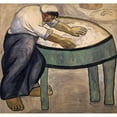 thumbnail image 2 of Kazimir Malevich 16x15 Gold Ornate Wood Frame and Double Matted Museum Art Print Titled - The Washerwoman (1911), 2 of 4