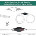 thumbnail image 3 of Gasoline Hand Pump, Fuel Transfer Pump, 8mm Hose Gas Fuel Pump, Fuel Primer Bulb, Manual Siphon Pump For Petrol Gas Diesel Oil Water Liquid Fish Tank, 3 of 5