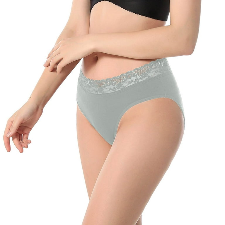 NILLLY Solid Color High Waist Womens Underwear Light Panties Basic