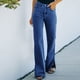 thumbnail image 2 of Gibobby Pantalones mezclilla mujer Pantalones vaqueros para mujer, pantalones vaqueros con dobladillo dividido informal, pantalones de pierna ancha con bolsillo(A,CH), 2 of 5