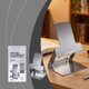 thumbnail image 4 of Soporte de sobremesa ajustable para móvil portátil – soporte ligero plegable para teléfono móvil, altura ajustable, base estable, visualización manos libres para oficina y hogar, 4 of 9