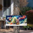 thumbnail image 3 of Merry Christmas and Happy New Year Santa Abyssinian Holiday Xmas Winter 2025 Landscape Wood Sign Cat Lover Kitten Owner Gifts Hanging Wall Home Decor - 00024, 3 of 5