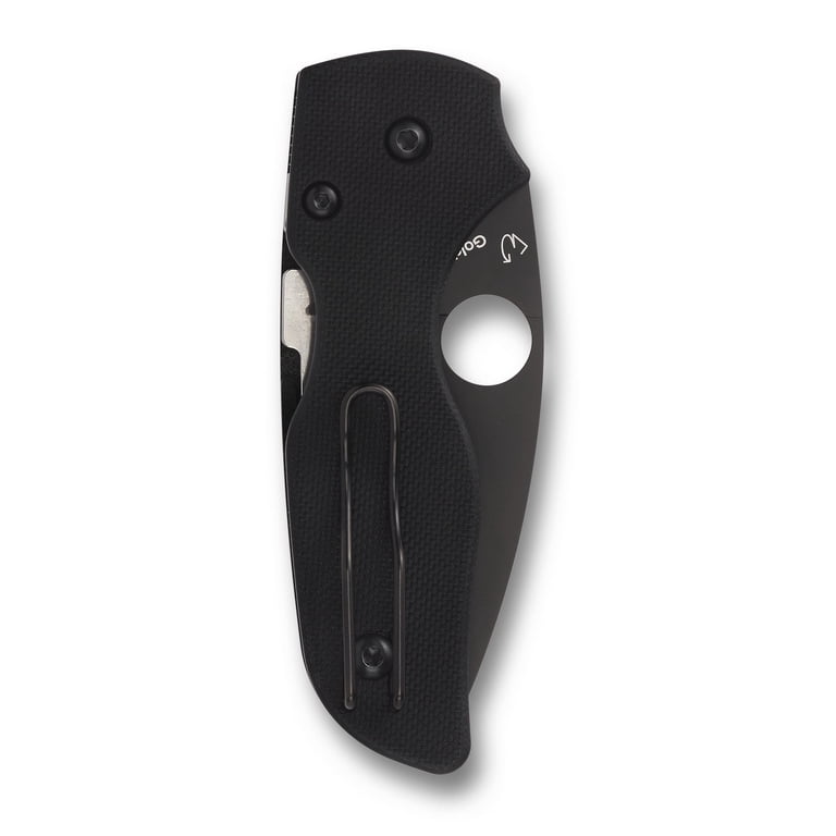 Spyderco Lil' Native Black G-10 Black Blade SpyderEdge Folding