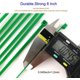 thumbnail image 3 of green 8 inchs 1000 Bridas verdes de 20cm (paquete a granel de 1000), bridas para cables de nailon, bridas para cables autoblocantes de 40 libras para organizador electrónico, 3 of 4
