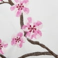 thumbnail image 3 of Home Soft Things Embroidery Canvas Throw Pillow Cover Pillow Case 2 Piece Set - Cherry Blossom - Pink - 20" x 20", 3 of 7