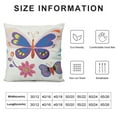 thumbnail image 5 of Nawypu Flutter Reversible Pillowcases - Double Sided Pillow Covers, Kids Super Soft Buttergly &amp; Floral Bedding, 5 of 5