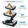 thumbnail image 4 of Coldest Cozy Dog Bed - Cooling Medium Dog Beds - Washable Removable Cover Comfortable and Anti Slip (Extra Large, White), 4 of 12