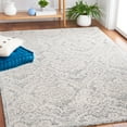 thumbnail image 3 of SAFAVIEH Blossom Travis Damask Area Rug, Grey/Ivory, 6' x 6' Square, 3 of 9