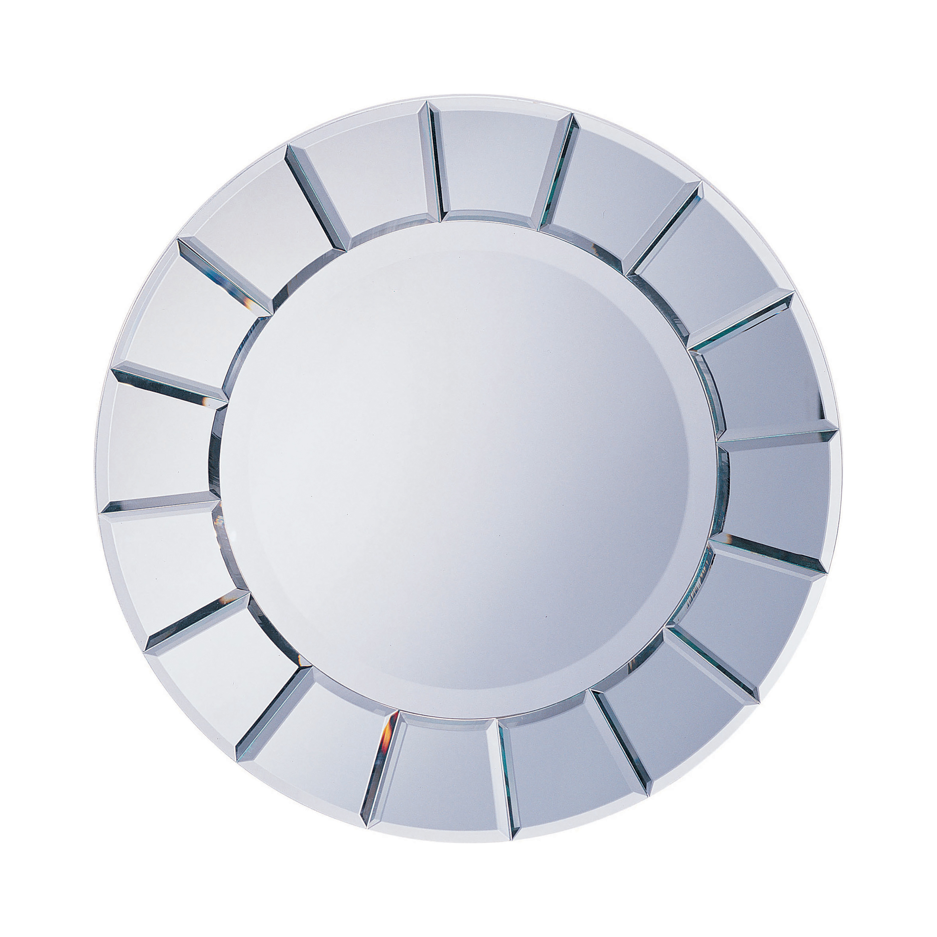 Round Sunshaped Mirror Silver