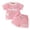 A579-Pink, variant on Caqnni Toddler Baby Girls Summer Clothes Outfits Ruffle Camisole Spot Dot Tops and Casual Shorts Newborn Girl Clothing Pajamas Set Pink 18-24 Months