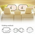 thumbnail image 5 of Yuyamidu Cute Cat Car Sun Shade Red Heart Side Window Baby Sun Protection Window Shades for Car SUV Sedan 2 Pack Pink Sun Visor Foldable Sunshade for Car Back Window, 5 of 7