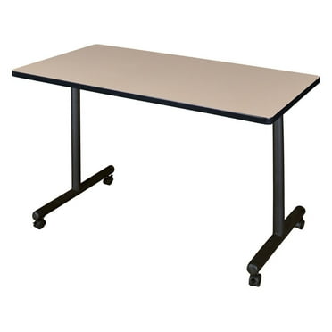 Regency Kobe 60 inch x 24 inch Mobile Training Table in Grey