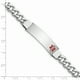 Sterling Silver Rhodié Médical ID Lien de Bordure Bracelet 8 Pouces "Bracelets" – image 3 sur 3