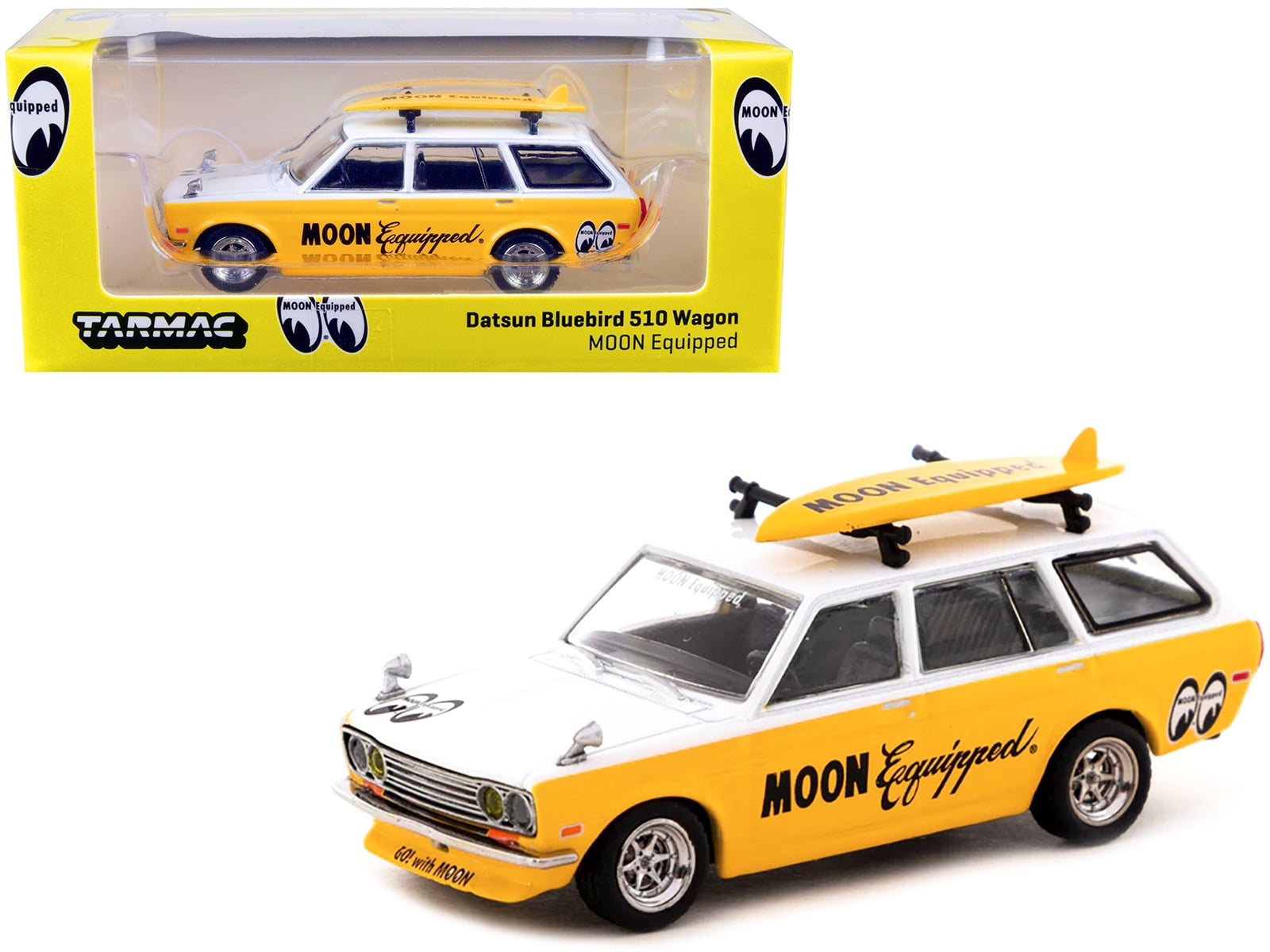 ミニカー Hotwheels Datsun 510 wagon moon custom Mini GT 1/64 Datsun KAIDO 510 Wagon HKS V1 Diecast Scale