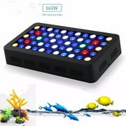 LED Aquarium Light， 165W Dimmable Fish Tank Light Full Spectrum coral growth lamp