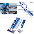 thumbnail image 4 of Miulika PCI-E Riser Card USB3.0 4Pin 6Pin 15Pin 60cm Cable Extender Adapter Ver008S blue white, 4 of 7