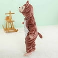 thumbnail image 6 of Penkiiy Autumn Winter Infant Toddler Baby Unisex Child Pajama Plush Onesie One-piece Sloth Costume Baby Sleep and Play Pajamas 2 Years Brown on Clearance, 6 of 9