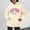 Beige, variant on Womens New York Print Hoodies Long Sleeve Y2K 2026 Sweatshirts Crewneck Loose Fit Holiday Tops