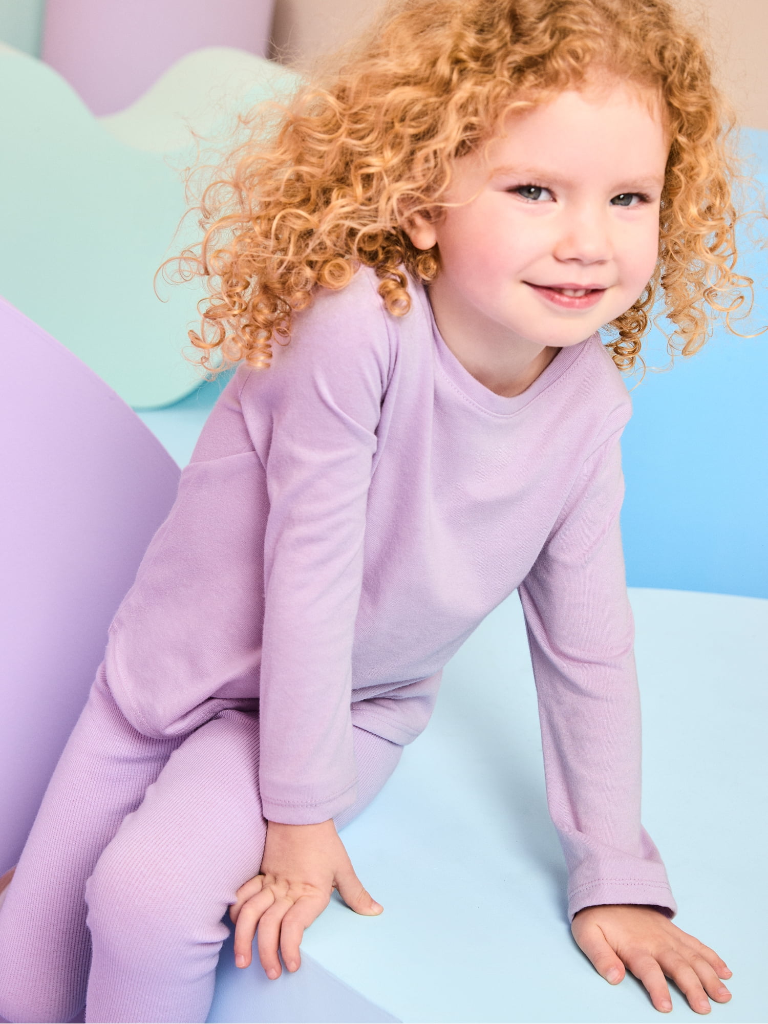 Garanimals Baby & Toddler Girl Long Sleeve Shirts, Single & 3-Pack, Sizes 0-6T