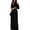 Black, variant on TQWQT Jumpsuits for Women Dressy Elegant V Neck Short Sleeve Cold Shoulder Wide Leg Belt Jumpsuits Green XXL