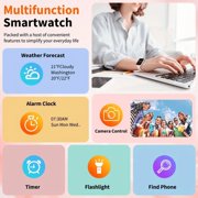 SOUYIE 2026 Women Men Smart Watches , 1.8 Touch Screen Smartwatch for Android Iphone, Fitness Trackers with Bluetooth Call/text,100+ Sports Modes,IP68 Waterproof,Pink