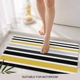 thumbnail image 3 of Yellow Black Stripe Door Mat&nbsp;Indoor Outdoor Entrance,Non Slip Small Rug for Kitchen Bathroom Entryway Rug,Modern Abstract Art Coarse Striped Washable Doormat Floor Mat for Office Home 18x30 Inch, 3 of 8