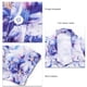 thumbnail image 3 of Camisa elegante con estampado morado para hombre, informal, de manga corta, cuello vuelto, perfecta para viajar, talla S, 3 of 4