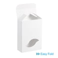 thumbnail image 4 of Uxcell 3.8x2.8x1.2" Paper Soap Box with Window, 20 Pack Soap Boxes Leaf Presents Packaging Boxes, White, 4 of 6