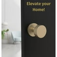 thumbnail image 2 of Mega Handles | Buena Dummy Door Knob | Pack of 2| Satin Brass, 2 of 4