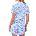 thumbnail image 5 of Set de pijama Zelbuck, pantalones cortos de playa Y2K Preppy Monkey para mujer, 5 of 5