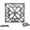 Silver With Black, variant on Comfify Cast Iron Trivet, 6.5" Square Decorative Hot Pot Holder with Rubber Feet