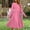 Pink, variant on Elvqul Womens Dresses Sequin Scoop Neck Sleeveless Plain Pullover Womens Summer Midi Dresses Red