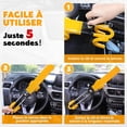 thumbnail image 4 of Antirrobo para Auto ZHCH Bastón Antirrobo para Auto Bloqueo del Volante del Auto Barra de Seguridad Amarillo Alta Visibilidad Robusto Ajuste Universal 2 Llaves, 4 of 5