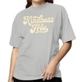 thumbnail image 2 of Smartprints Kindness Is Free Women's T-Shirt Ash, Cotton, S, 2 of 4