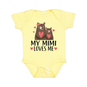 Inktastic My Mimi Loves Me Bear Boys or Girls Baby Bodysuit