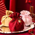 thumbnail image 3 of Candy Bag with Faux Pearl Creative Drawstring Christmas Wedding Jewelry Gift Storage Velvet Pouch for Birthday, 3 of 8