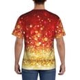 thumbnail image 2 of Rocae Red Gold Glitter for Men's Moisture-Wicking Crew Tee - T-Shirt for Sports, Outdoor Activities, and Casual WearX-Large, 2 of 9