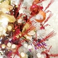 thumbnail image 6 of Duslogis 16Pcs Christmas Tree Picks and Sprays Sparkle Glitter Curly Ting Ting Branches 14 Inch Artificial Berry Picks Decorative Sticks for Wedding Vase Fillers Xmas Tree Wreath DIY Decor(Red), 6 of 7