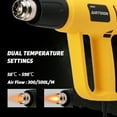 AIRTOON 2000W Heat Gun, Heavy Duty Soldering Hot Air Gun, Variable Temperature Control with 2