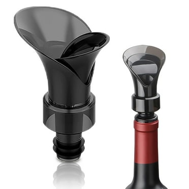 2 in 1 Wine Aerator Pourer Spout - Wine Bottle Saver Elegant Petal-Shaped Wine Bottle Stopper Plug with Food-Grade Material