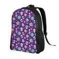 thumbnail image 2 of Fotbe Skull Blue Flower Travel Laptop Backpack, Business Slim Sturdy Laptops Backpack, Water Resistant College School Computer Bag Gift for Men & Women Fits 15.6 Inch Notebook, 2 of 8