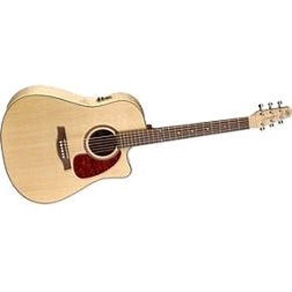 Seagull Performer Cutaway Acoustic Electric Guitar - Solid Spruce Top - Gig Bag