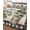 Beige, variant on Twin Quilt Bedding Set, Spring Reversible Summer Quilt 3 Pieces, Farmhouse Pots Plant Leaves Wood Plank Black Plaid Lightweight Bedspreads Coverlets with 2 Pillow Shams for All Seasons