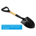 thumbnail image 4 of Unique Bargains Pelle de Jardin Ronde Pointue Outils de Jardin avec Poignée en D Noir Jaune, 4 of 5