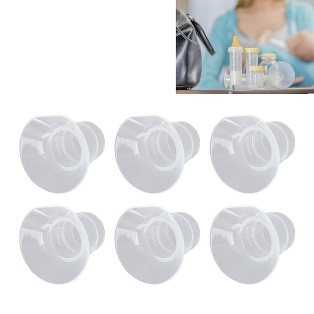 6Pcs Liquid Silicone Flange Inserts,Compatible With 24mm Chest ,Flanges,Using With Wearable Milkpump