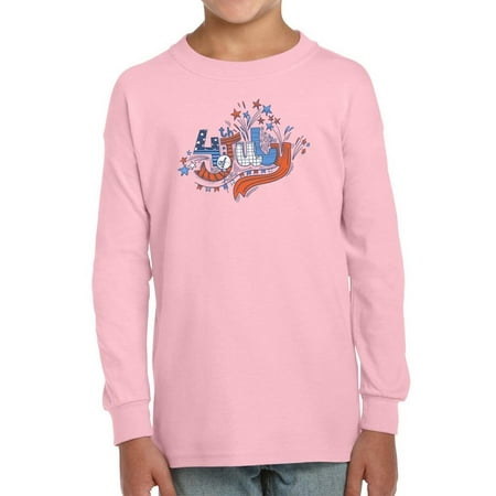 

4Th July Hand Drawn Text Long Sleeve Toddler -Image by Shutterstock 5 Toddler