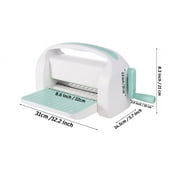 WRVCSS A4 Manual Die Cutting and Embossing Machine ,9inch openning,Perfect for Card Making,White&Teal